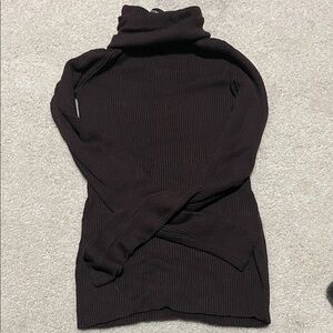 Elegant Brown Turtleneck Sweater